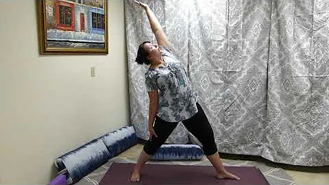 Reverse Warrior Pose ,video 88, Alecia Croft