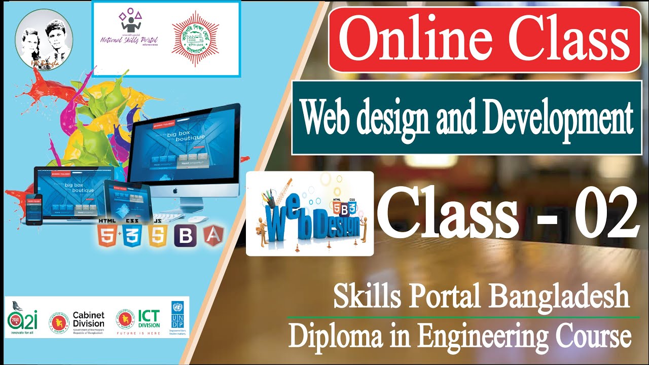 Web design and Development Tutorial in Bangla | Class 02 | Full Course ...