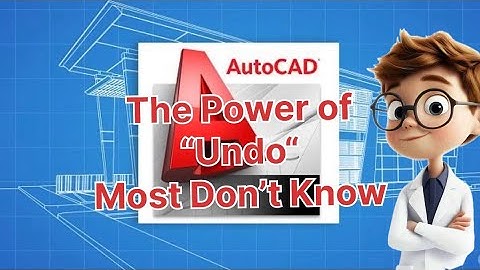 The power of UNDO command in AutoCAD 🤔 #autocad #autocadtutorial #undo #in2025