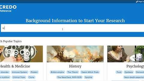 Resource to Watch: Credo Reference