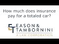 Car Accident: How much does insurance pay for a totaled car?