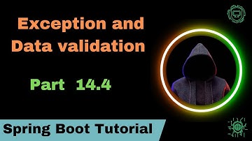 Spring Boot Data Validation//Spring Boot Exception Handling part 14.4 Easy Learning Channel