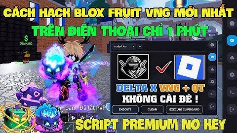 Cách Hack Roblox VNG Blox Fruit Trên Đt, Ios Và Pc - Delta x VNG v2.700 Không Cài Đè Và Script Xịn