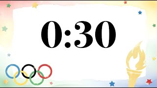 30 Second Olympic Classroom Timer 🏅 Competition Countdown & Instrumental Sports Music