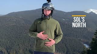 Флис SOL S NORTH 55000 Горнолыжный курорт Буковель одежда для лыжников 