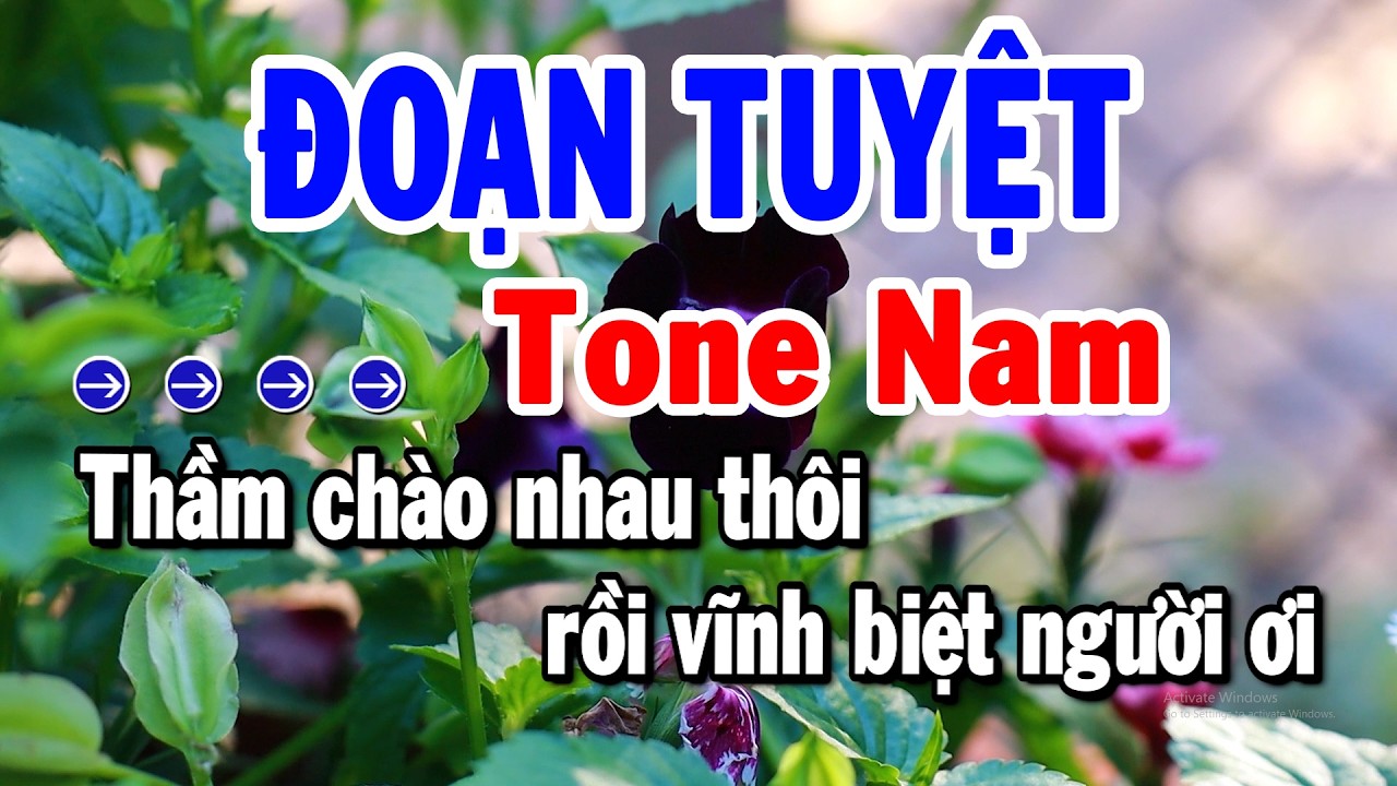 Karaoke Đoạn Tuyệt Tone Nam Nhạc Sống Trữ Tình Hay Nhất 2026 | Karaoke Tuyển Chọn