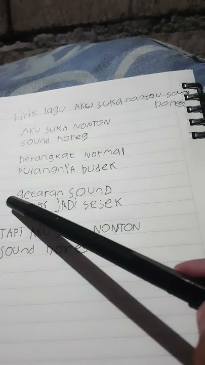 lirik lagu AKU SUKA NONTON SOUND HOREG #soundhoreg #komedi #kontenanak2
