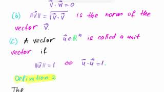 Dan Herbatschek  -  Orthogonality and Least Squares