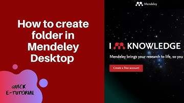 #usm  #usmlibrarytv How to create folder in Mendeley Desktop