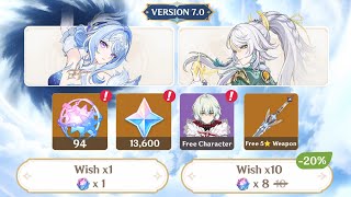 FREE!! 13,965 FREE PRIMOGEMS, CHARACTERS, 5 STAR WEAPON & MORE IN VERSION 7.0 - Genshin Impact