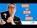 Este vs esta vs esto  quelle est la meilleure traduction de ceci