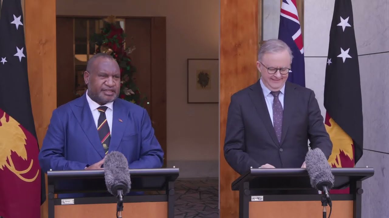 Media Conference - Prime Minister, Anthony Albanese & Prime Minister Papua New Guinea, James Marape