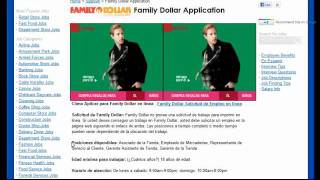 Family Dollar - Solicitud de Trabajo