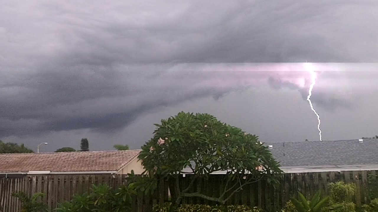 Scary Storm Over Boca Raton (Partial Time Lapse) - YouTube