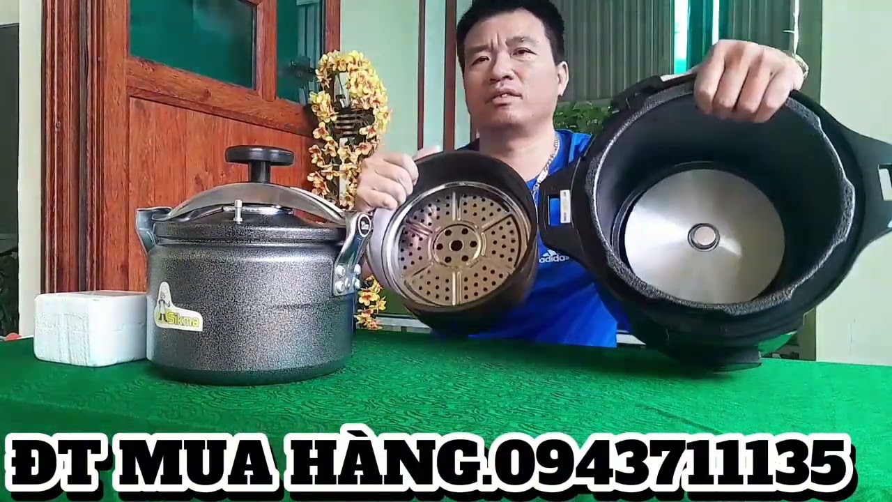 BỘ NỒI NẤU ÁP XUẤT BẾP GAS VÀ NẤU ĐIỆN 5L 6L HẦM NHỪ MỌI THỨ 