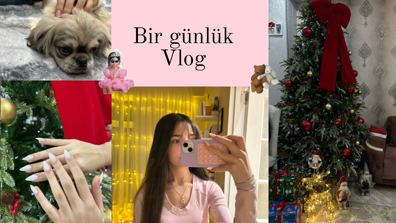 Bir günlük vlog💘//Dırnaq💅🏼//saç💘