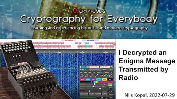 I Decrypted an Enigma Message Transmitted by Radio