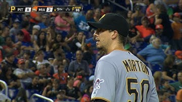 PIT@MIA: Morton strikes out six over seven frames