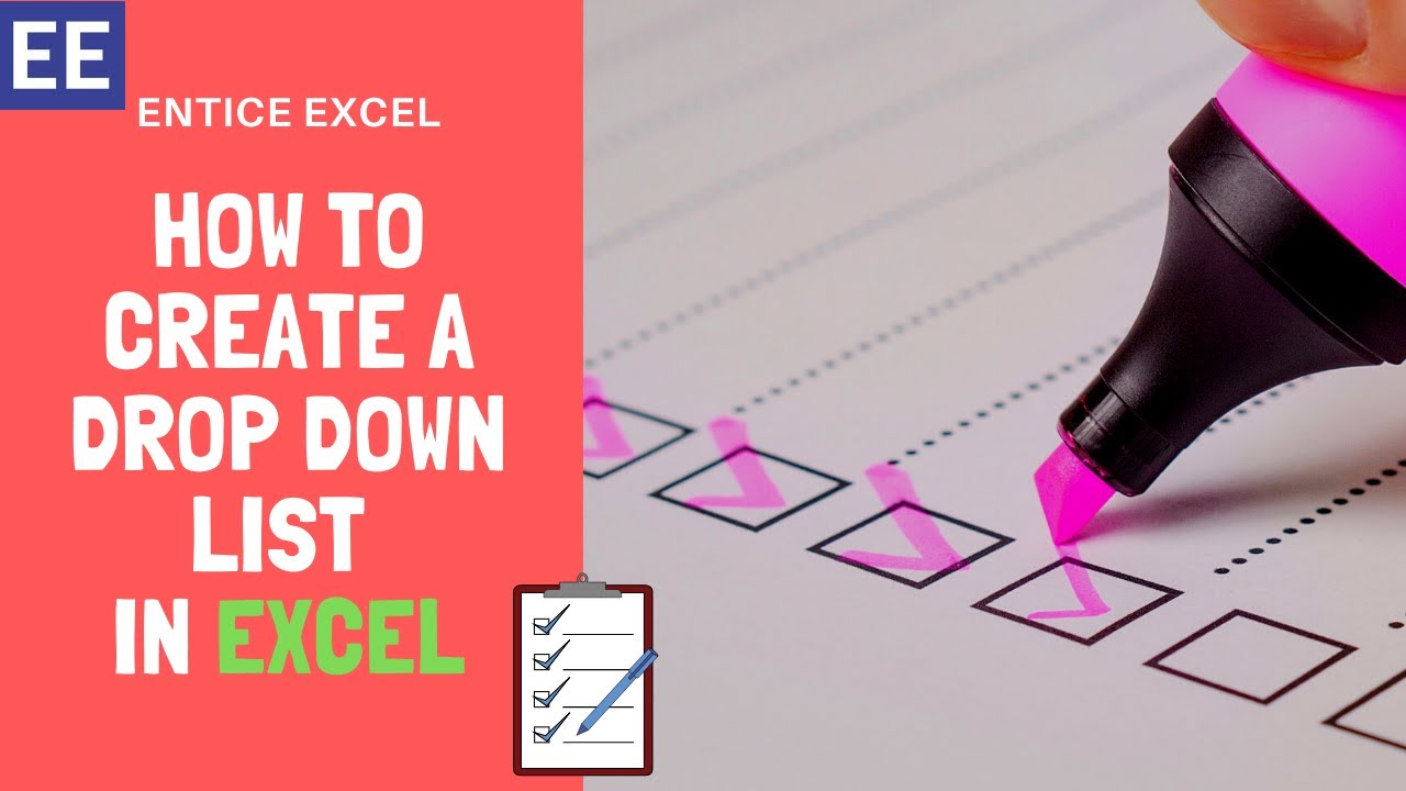 How to Create Drop Down Menus in Microsoft Excel 💻 - YouTube
