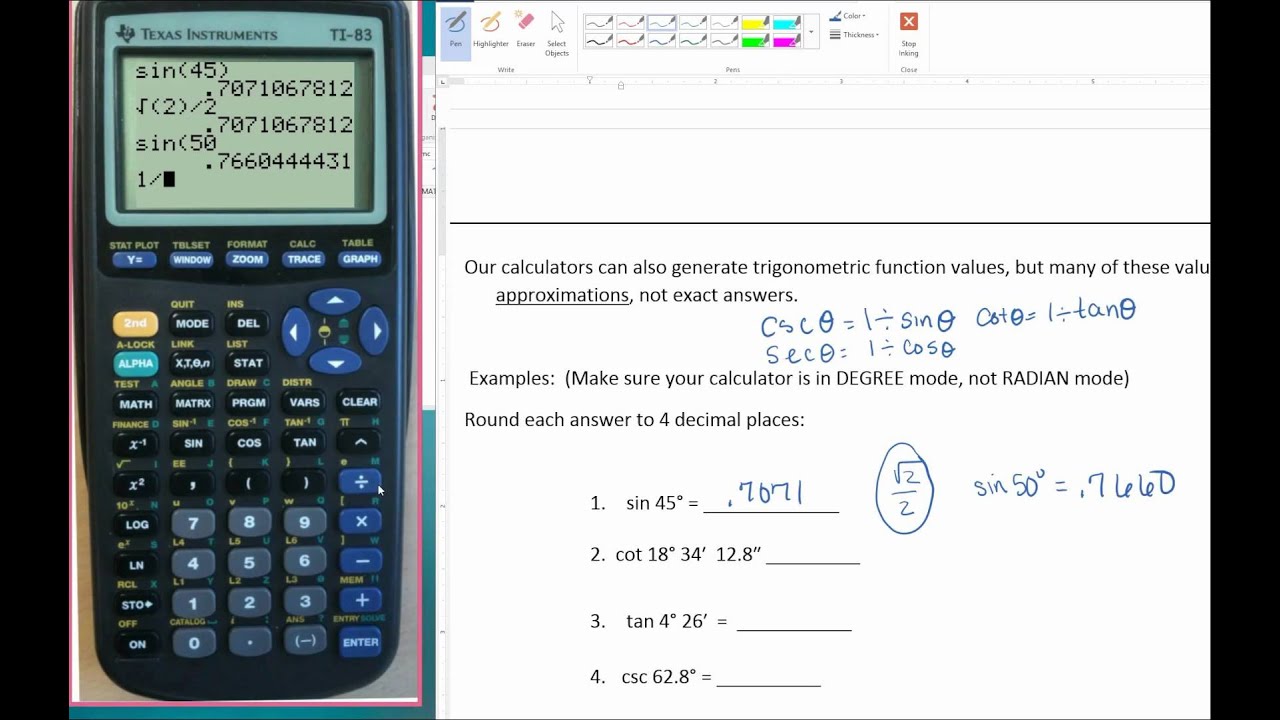 proving trig equations calculator