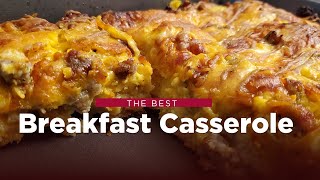 Breakfast Casserole with sweet potato bacon sausage and eggs loaded Breakfast recipe