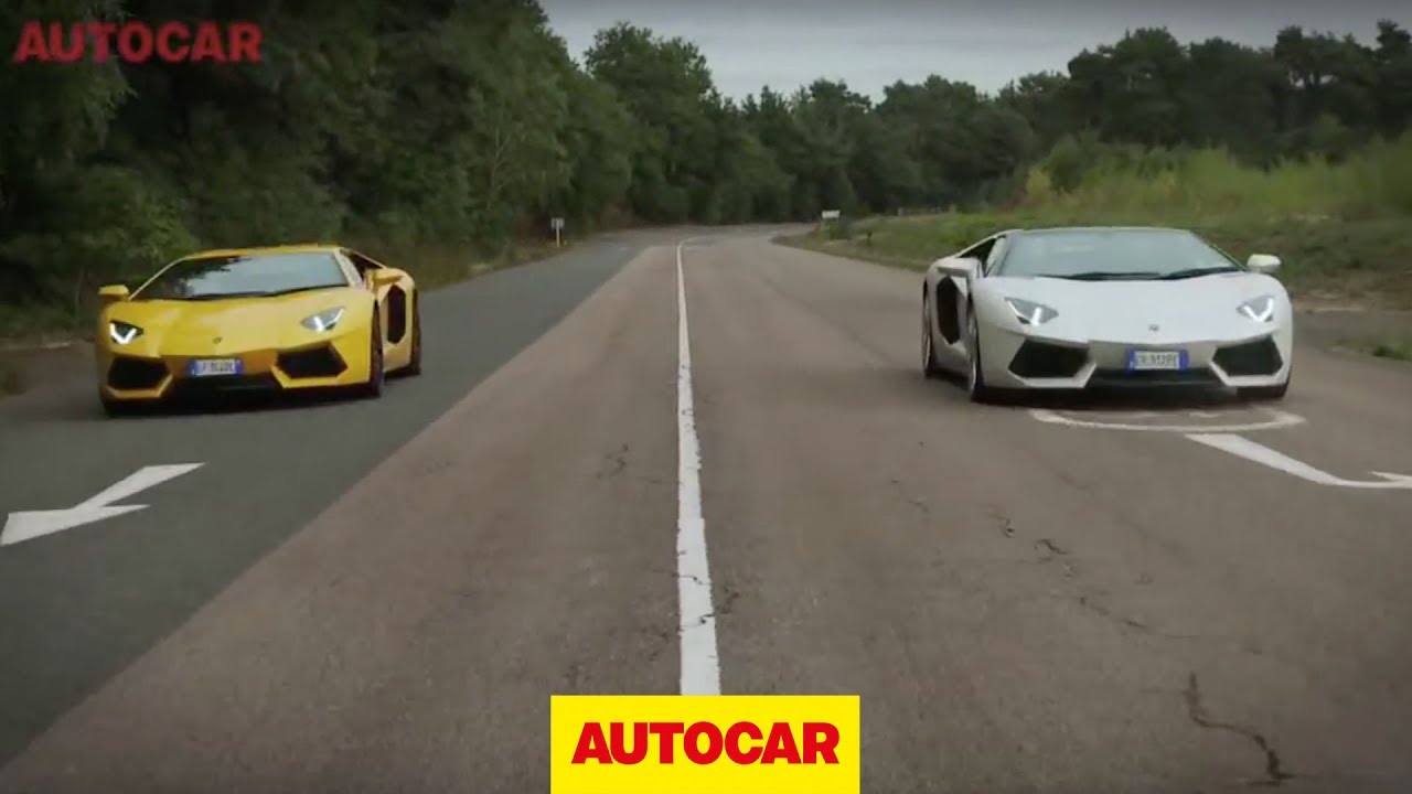 Lamborghini Aventador Roadster vs Aventador coupe - full length challenge  video - YouTube