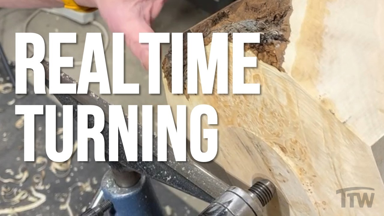Fly on the Wall - Real Time Roughing #woodturning