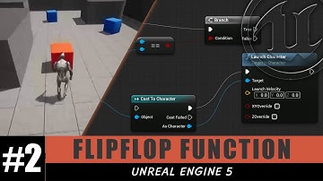 Flipflop Function in Blueprint - #2 Unreal Engine 5 Blueprints Tutorial