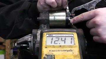 How to bench test starter motor.