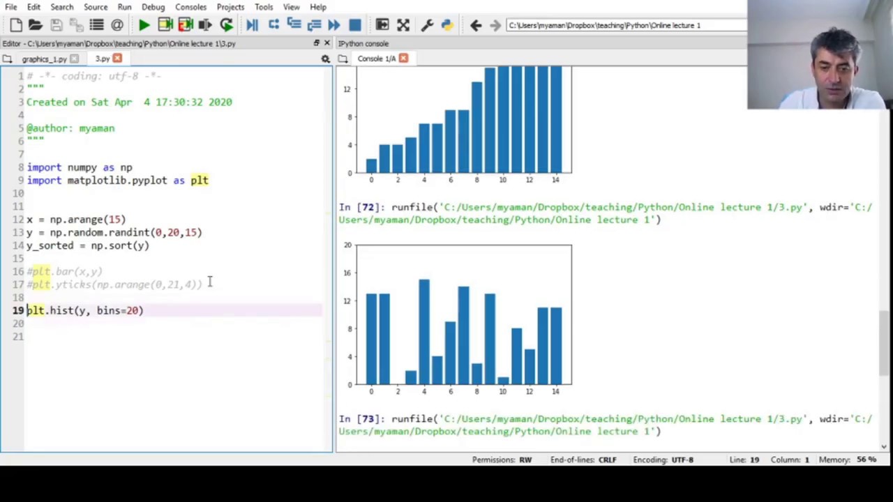 Python 1a matplotlib - YouTube