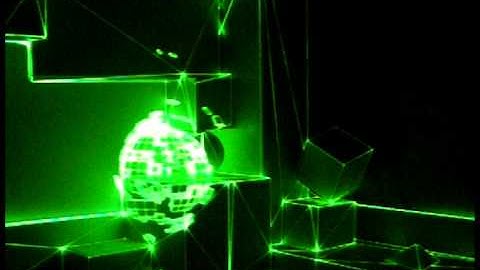 Human Beans Project - real time installation with mapping projection