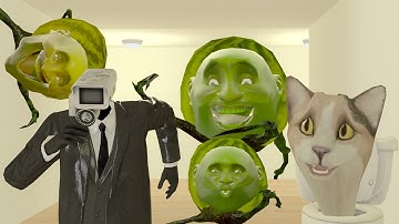 Skibidi cat saved me from Lin gang melon! 😱🔥