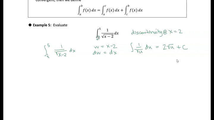 7.6 Improper Integrals: Example 5