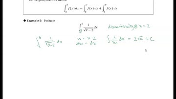 7.6 Improper Integrals: Example 5