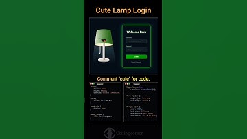 Cute Lamp Login page using HTML CSS JavaScript #coding #webdevelopment #viral #shorts