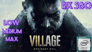 تست کارت گرافیک rx580 8g توی بازی RESIDENT EVIL VILLAGE