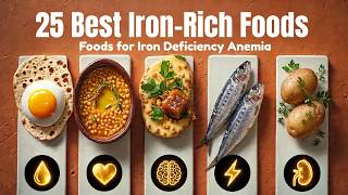 25 Best Iron-Rich Foods for Iron Deficiency & Anemia | Highest in Iron food