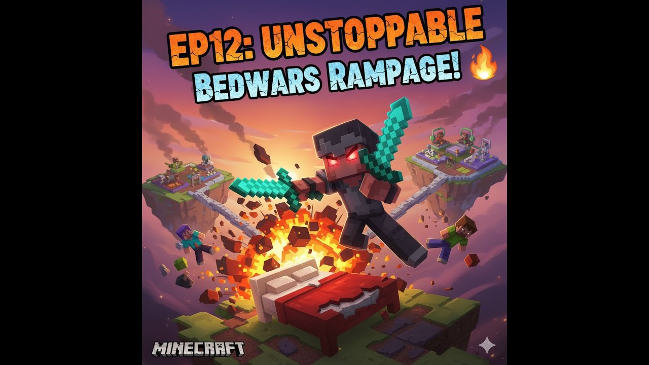 Minecraft EP12: UNSTOPPABLE Bedwars Rampage! 🔥 - YouTube