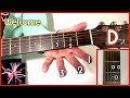 BEGINNER - D Open Chord How to Play