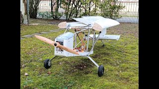 First flight of my 1/3 scale Part 103 prototype, with easy folding wings