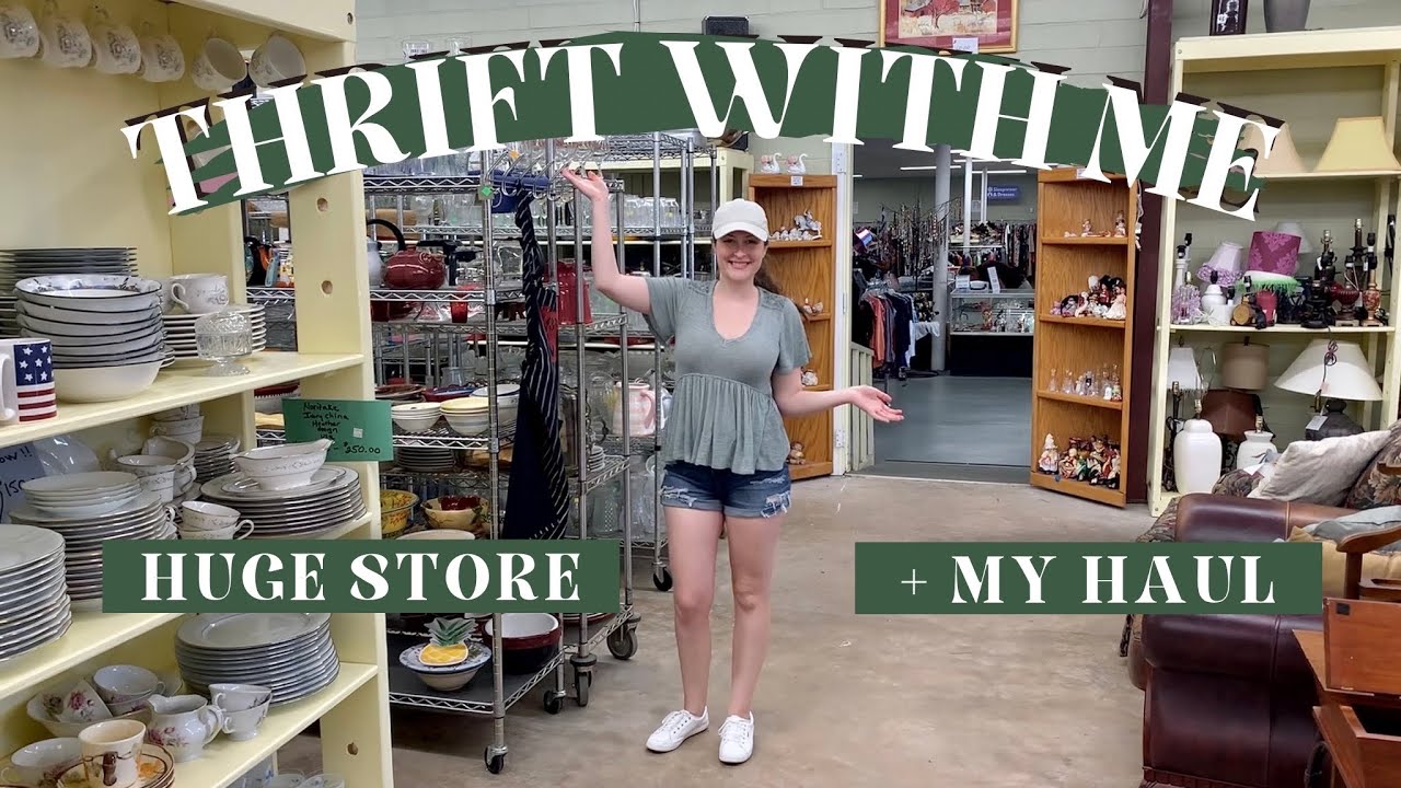 HUGE STORE! THRIFTING HOME DECOR + THRIFT HAUL | SEE MY STYLED HAUL ...