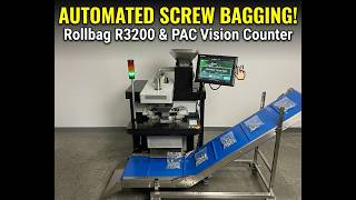 Rollbag R3200 Automatic Bagger with Vision Counter  - shown bagging screws