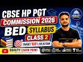 HP PGT CBSE Commission 2026 | PGT Bed Official Syllabus Class 2 | HP PGT CBSE Bed section Notes PDFs