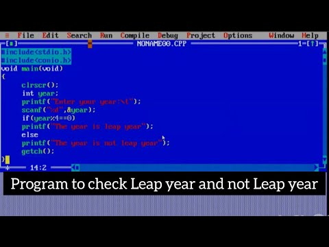 Program to check Leap yaer and not Leap year|part 6|sindh board Practicals|C language tutorial #fyp