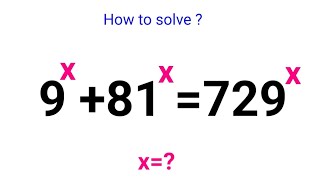 A Beautiful Exponential Problem | Math Problem with Exponential Equation