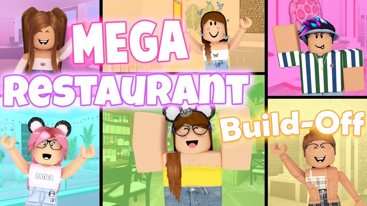 Mega Restaurant Build Off Panda V S 5 Fans Youtube - mega daycare build off bloxburg roblox panda