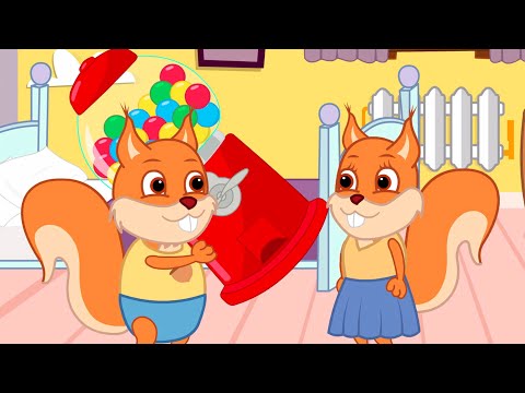 Famille d'Écureuil - Chewing-gum en cadeau Animé 2024 en Français