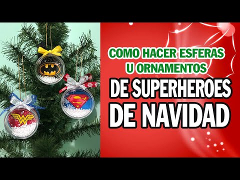 Como hacer esferas de navidad de superheroes - YouTube