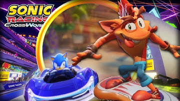 CRASH BANDICOOT IN SONIC RACING CROSSWORLDS!