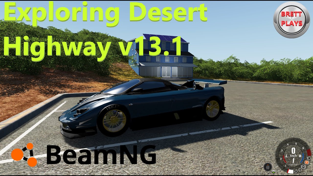 Exploring Desert Highway Map in BeamNG YouTube